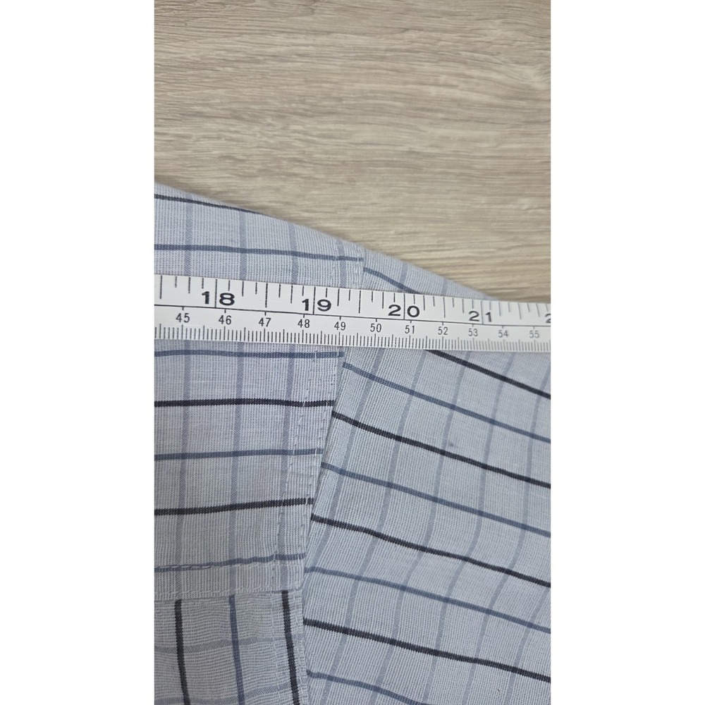 Wrangler Rugged Wear Blue w/ Blue Stripes Button Short Sleeve Shirt‎ 2XT Casual - Picture 4 of 7